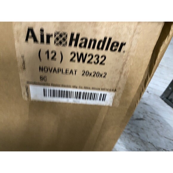 Air Handler 2W232 Filters, 12 Count Box 20” x 20” x 2” SC - Picture 2 of 5